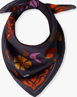 BONNIE STUDIOS sjaal navy mixed scarf antraciet Best