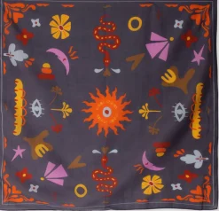 BONNIE STUDIOS sjaal navy mixed scarf antraciet Best