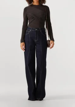 CO'COUTURE top camilla drape longsleeve blouse antraciet Outlet