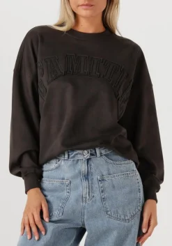 HAUTE L'AMITIÉ haute l'amitié sweater l'amitié application sweater antraciet Hot