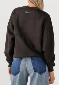 HAUTE L'AMITIÉ haute l'amitié sweater l'amitié application sweater antraciet Hot