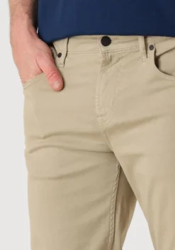 7 FOR ALL MANKIND slim fit jeans 5-pocket slimmy stretch sateen beige New