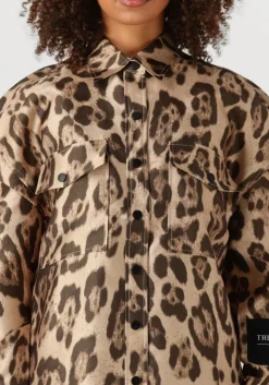 ALIX THE LABEL blouses ladies woven jaquar oversized blouse beige Hot