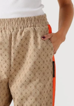 ALIX THE LABEL wijde broek ladies woven logo pants beige Online