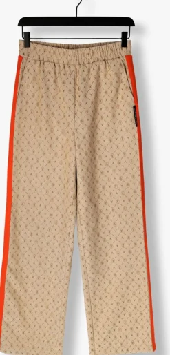 ALIX THE LABEL wijde broek ladies woven logo pants beige Online
