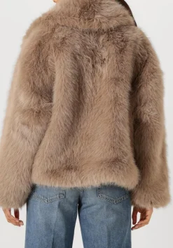 ALTER EGO faux fur jas novi beige