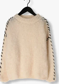 AMERICAN DREAMS trui catio mohair stitch pullover beige Outlet