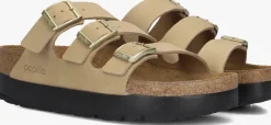 BIRKENSTOCK slippers florida iii pap flex platform beige Sale