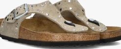 BIRKENSTOCK teenslippers gizeh rivet border beige Best