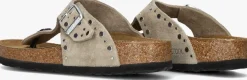 BIRKENSTOCK teenslippers gizeh rivet border beige Best