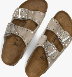 BIRKENSTOCK teenslippers arizona rivet border beige Discount