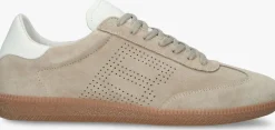 BLACKSTONE lage sneakers lime wren perf beige