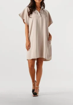 BRUUNS BAZAAR mini jurk wendis dress beige Clearance