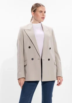 CLOSED blazer fitted doublebreasted beige Online