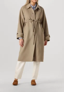 CLOSED mantel belted coat beige