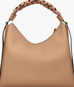 COCCINELLE schoudertas double grainy beige Discount