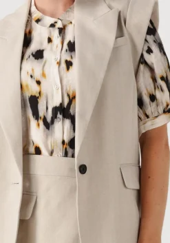 CO'COUTURE blazer lisacc linen wing vest beige Hot