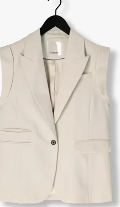 CO'COUTURE blazer lisacc linen wing vest beige Hot
