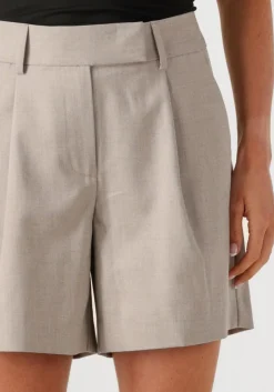 CO'COUTURE broeken vidacc crop pleat shorts beige Discount