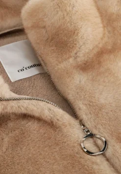 CO'COUTURE faux fur jas fera faux fur jacket beige Discount