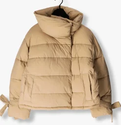 CO'COUTURE gewatteerde jas megan cropped puffer jacket beige Hot