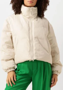 CO'COUTURE gewatteerde jas frosty crop purr jacket beige Hot