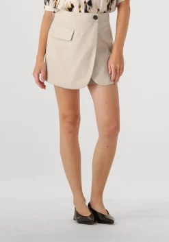 CO'COUTURE korte broek lisacc linen wrap skort beige Online