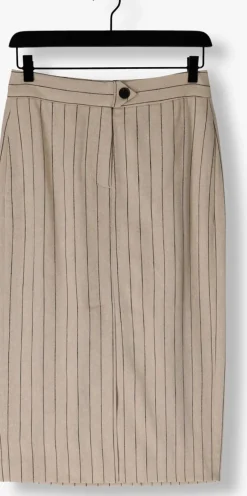 CO'COUTURE midirok linen pin pencil skirt beige