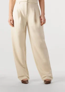 CO'COUTURE pantalon volacc barrel pleat long pant beige Clearance