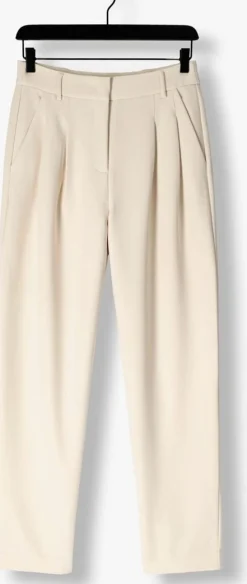 CO'COUTURE pantalon volacc barrel pleat long pant beige Clearance