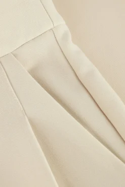 CO'COUTURE pantalon volacc barrel pleat long pant beige Clearance