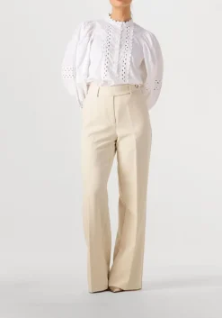 CO'COUTURE pantalon new volacc wide long pant beige