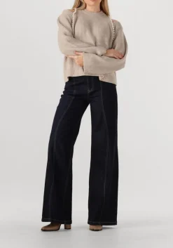 CO'COUTURE trui row rib pearl knit beige Sale