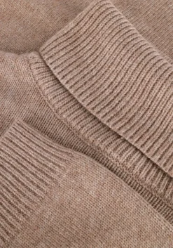 CO'COUTURE truien/vesten maja slit roll neck beige Outlet