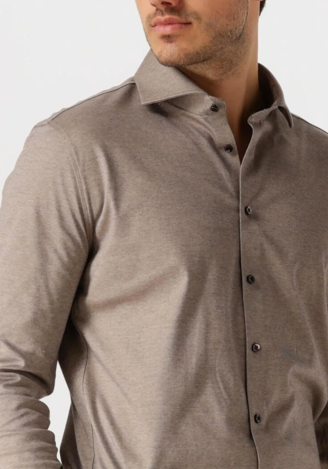 DESOTO LUXURY klassiek overhemd luxury hai 1/1 beige Hot