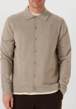 FILLING PIECES trui knit dress shirt beige Hot