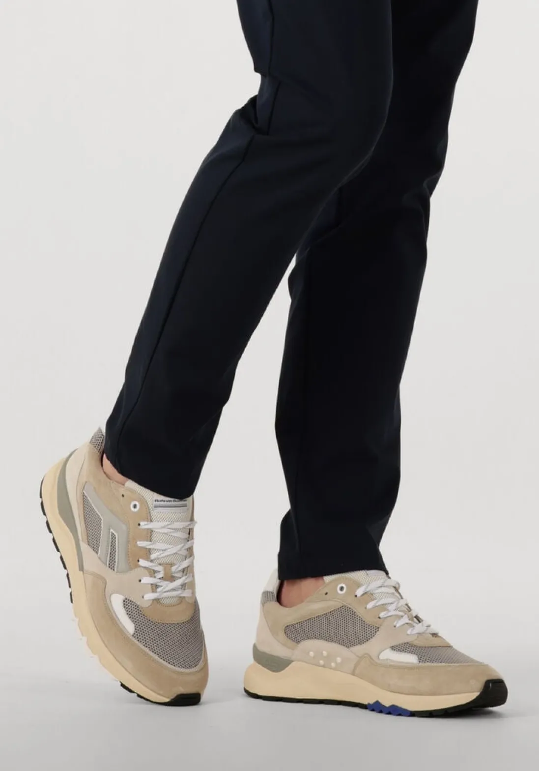 FLORIS VAN BOMMEL lage sneakers sfm-10154 de treener beige Clearance