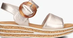 GABOR platte sandalen 550.2 beige