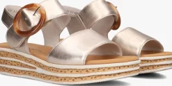 GABOR platte sandalen 550.2 beige