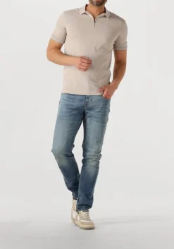 GENTI polo polo zip ss k2053-1260 beige Outlet