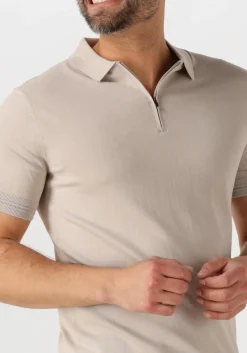 GENTI polo polo zip ss k2053-1260 beige Outlet