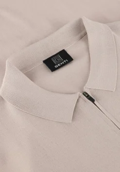 GENTI polo polo zip ss k2053-1260 beige Outlet