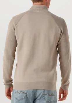 GENTI trui turtle zip beige