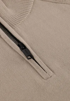 GENTI trui turtle zip beige