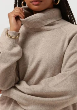 GESTUZ trui manzigz wool rollneck beige Discount