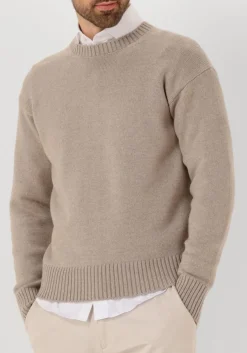 GRAN SASSO trui crew l slv relaxed fit beige New