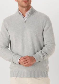 GRAN SASSO trui mock zip beige New