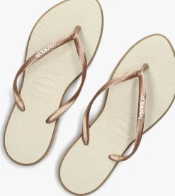 HAVAIANAS teenslippers slim point beige Discount