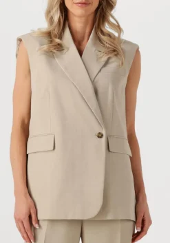 HERSKIND gilet averill vest beige Outlet