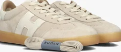 HOGAN lage sneakers cool allacciato h beige